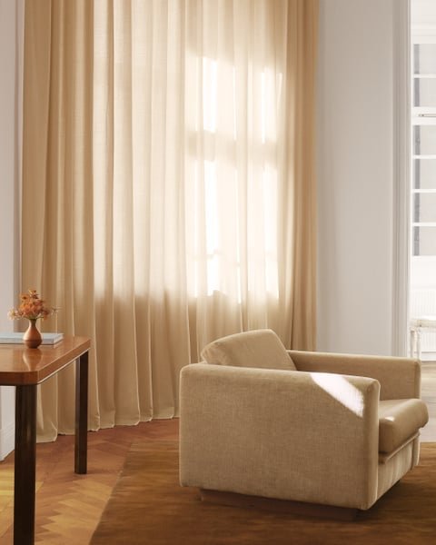Pale Sand Linen Curtains