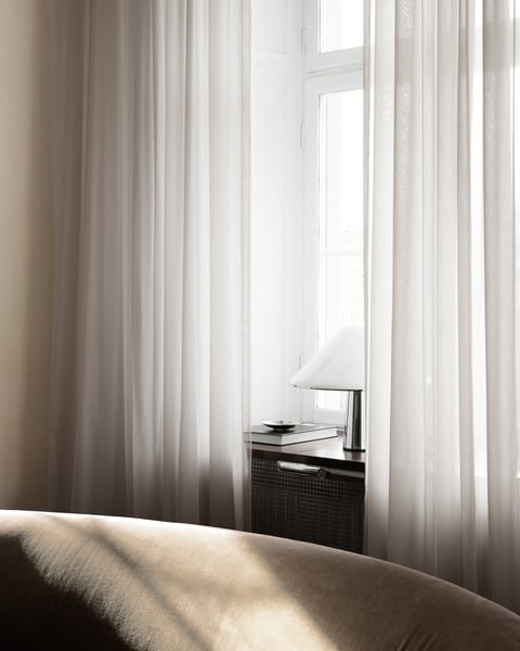 Soft Grey Sheer Curtains