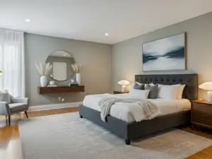 After luxury bedroom makeover