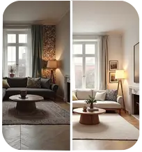 modern apartment interior renovation in Dubai