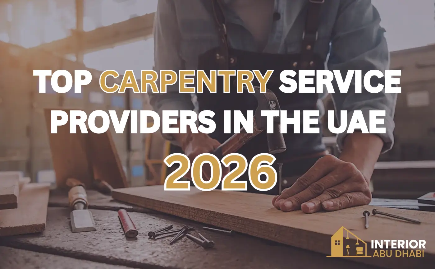 Top Carpentry Service Providers in the UAE (2026)