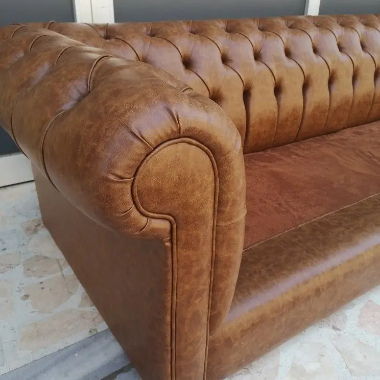 Leather sofa upholstery